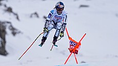Ester Ledecká b�hem sjezdu ve Val d�Isere