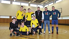 Tomá� Hon (vpravo) a Pavel P�ibyl z futsalového týmu Lokomotif Ústí nad Labem...