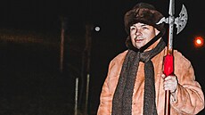 Ponocný Petr Pavel Hanus ze Skal na Písecku. (23. prosince 2025)