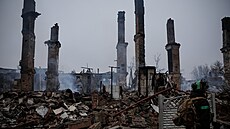 Zni�ené m�sto Kos�antynivka v Don�cké oblasti (20. prosince 2025)