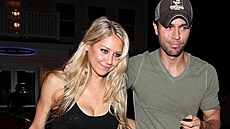 Anna Kurnikovová s p�ítelem Enriquem Igleasiasem (2011)