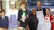 V centru The Passage v Londýn� pro bezdomovce v roce 1993 byla princezna Diana...