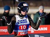 �eská skokanka na ly�ích Ane�ka Indrá�ková v Garmisch-Partenkirchenu.