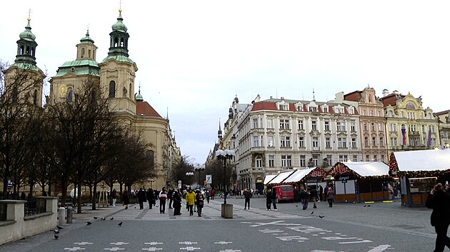 V centru Prahy panuje dopolední klid p�ed ve�erní silvestrovskou bou�í