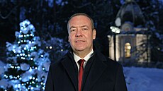Novoro�ní projev bývalého ruského premiéra Dmitrije Medved�va (31. prosince...
