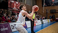 David Nejezchleb z Nymburku v zápase s Olomouckem.