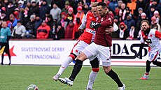 Erich Brabec b�hem silvestrovského pra�ského derby.