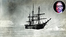 Lo� America v zimních ubikacích v Teplické zátoce Na za�átku listopadu 1903....