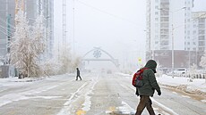 Vydatná sibi�ská zima v Jakutsku (12. prosince 2025)