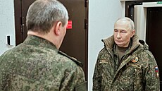 Ruský prezident Vladimir Putin a ná�elník generálního �tábu Valerij Gerasimov...