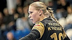 Dvacetiletá házenká�ka Veronika Vávrová v barvách Házené Kyn�vart