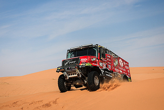 Ale� Loprais b�hem �esté etapy Rallye Dakar.