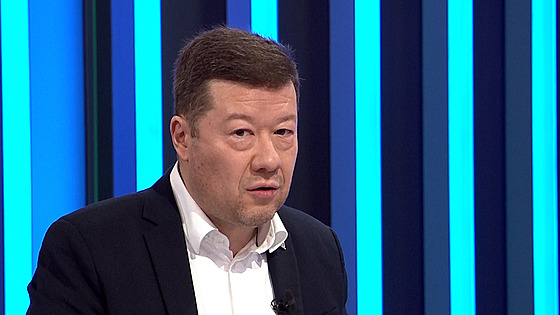 P�edseda SPD Tomio Okamura v po�adu Partie Terezie Tománkové v CNN Prima News