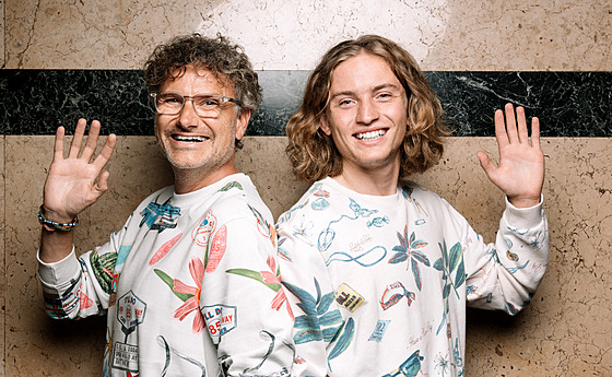 Patrik Hartl a jeho syn Hynek Hartl