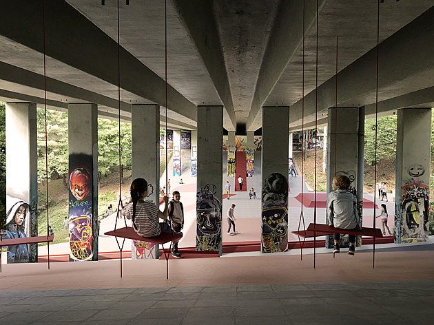 Kozlův žleb ve Zlíně se dočká proměny. Lákat chce na freestylové aktivity