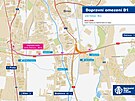 Veden� dopravy po obj�zdn� trase pro sm�r od Vy�kova do Brna kv�li nov�mu...