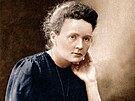Dobový portrét Marie Curie s vlastnoru�ním podpisem