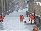 Sn�hov� a mraziv� po�as� v Praze. (9. ledna 2026)