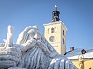 D�ky mraziv�mu po�as� ale socha m��e vydr�et i n�kolik t�dn�. (8. ledna 2026)