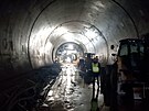 Pr�ce na tunelu Homole mus� jet d�l