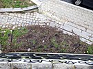 M�sto v Kope�n� ulici pod brn�nsk�m Petrovem, z n�ho� byl po kritice odstran�n...