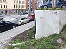 M�sto v Kope�n� ulici pod brn�nsk�m Petrovem, z n�ho� byl po kritice odstran�n...