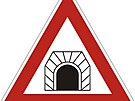 Zna�ka, ozna�ující tunel v dne�ní podob�...