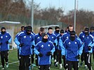 Bud�jovi�tí fotbalisté p�i zahájení zimní p�ípravy