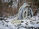 Um�le vytvo�en� vodop�d v Ter�in� �dol� na Novohradsku v t�chto mrazech...