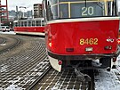 Tramvajovou dopravu na pra�sk�m Barrandov� zastavila v p�tek r�no sr�ka dvou...