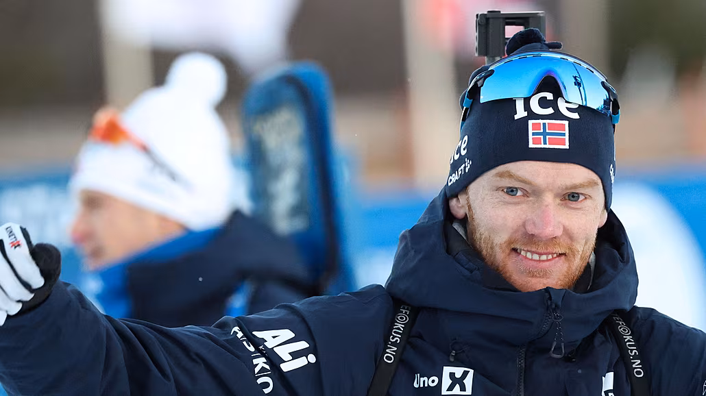 Sivert Bakken na týmových závodech v norském Geilo.