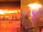 Bar ve �výcarsku pohltily plameny