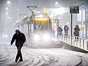 Silné sn�ení v n�meckém Hannoveru. (9. ledna 2026)