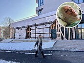 Ji�í Cmunt (ve vý�ezu) p�e�il po�ár v mostecké restauraci U Kojota. Plameny...