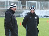 Trené�i Bud�jovic Pedro Resende (vlevo) a Miguel Santos.