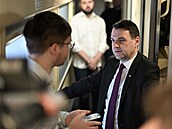 Ministr zahrani�í Petr Macinka (Motoristé sob�) p�i cest� na Ukrajinu (9. leden...