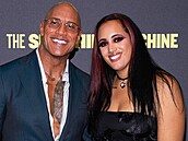 Dwayne Johnson a jeho dcera, wrestlerka Ava Raine (Londýn, zá�í 2025)