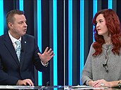 Jind�ich Rajchl /PRO/ a Katerina Demetrashvili /Piráti/ v po�adu 360° na CNN...