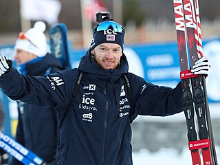 Sivert Bakken na týmových závodech v norském Geilo.