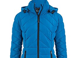 Nadýchaná bunda s kapucí, dvoucestným zipem a princesovým st�ihem v úchvatné...