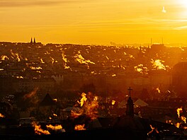 Mrazivé po�así v Praze (6. ledna 2026)