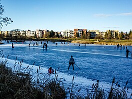 Mrazivé po�así v Praze (4. ledna 2026)