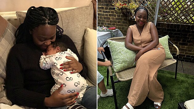 Extr�mn� t�hotensk� nevolnosti �ena t�ce zvl�dala.