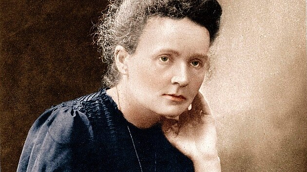 Dobový portrét Marie Curie s vlastnoru�ním podpisem