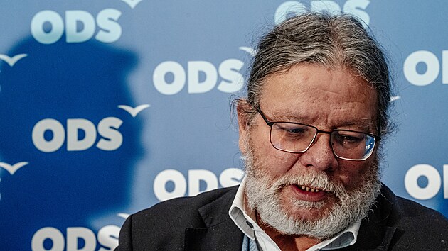 Alexandr Vondra, Martin Kupka, Veronika Vrecionov� a Ond�ej Krut�lek na tiskov� konferenci ODS p�edstavili kl��ov� priority strany pro p�soben� v Evropsk�m parlamentu. (8. ledna 2026)