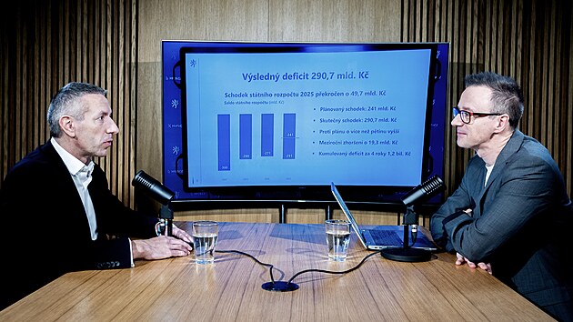 Hostem po�adu Rozst�el je David Marek, hlavn� ekonom spole�nosti Deloitte. (6. ledna 2026)