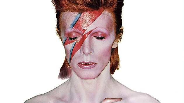 Obal �est�ho studiov�ho alba Davida Bowieho Aladdin Sane (1973)