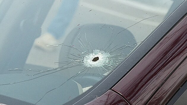 Ameri�an� v Minneapolisu protestuj� proti ��adu pro imigraci a cla (ICE) pot�, co jeden z jeho agent� zabil Renee Nicole Goodovou (na sn�mku jej� auto). Na m�sto dorazila policie, �lenov� ICE i speci�ln� jednotky. (8. ledna 2026)