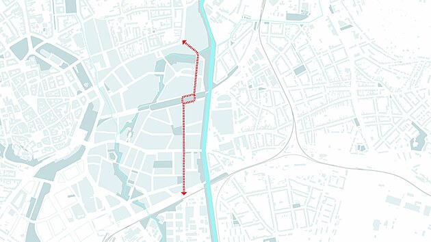 Pobl� �eky Svitavy v Brn� m� vzniknout nov� ulice Ko�elu�sk�, kter� bude dopravn�m v�znamem srovnateln� s Cejlem nebo K�enovou.
