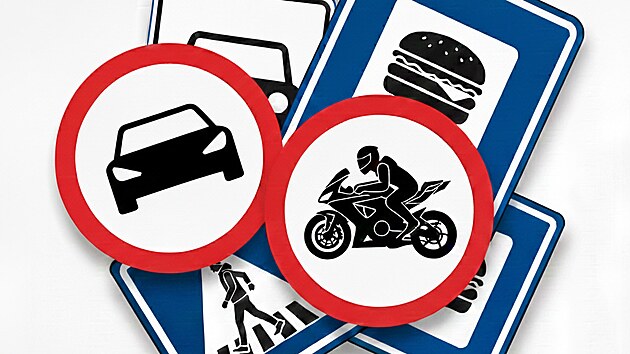 Cedule okolo tuzemských silnic svým provedením ustrnuly v minulosti a vypadají...